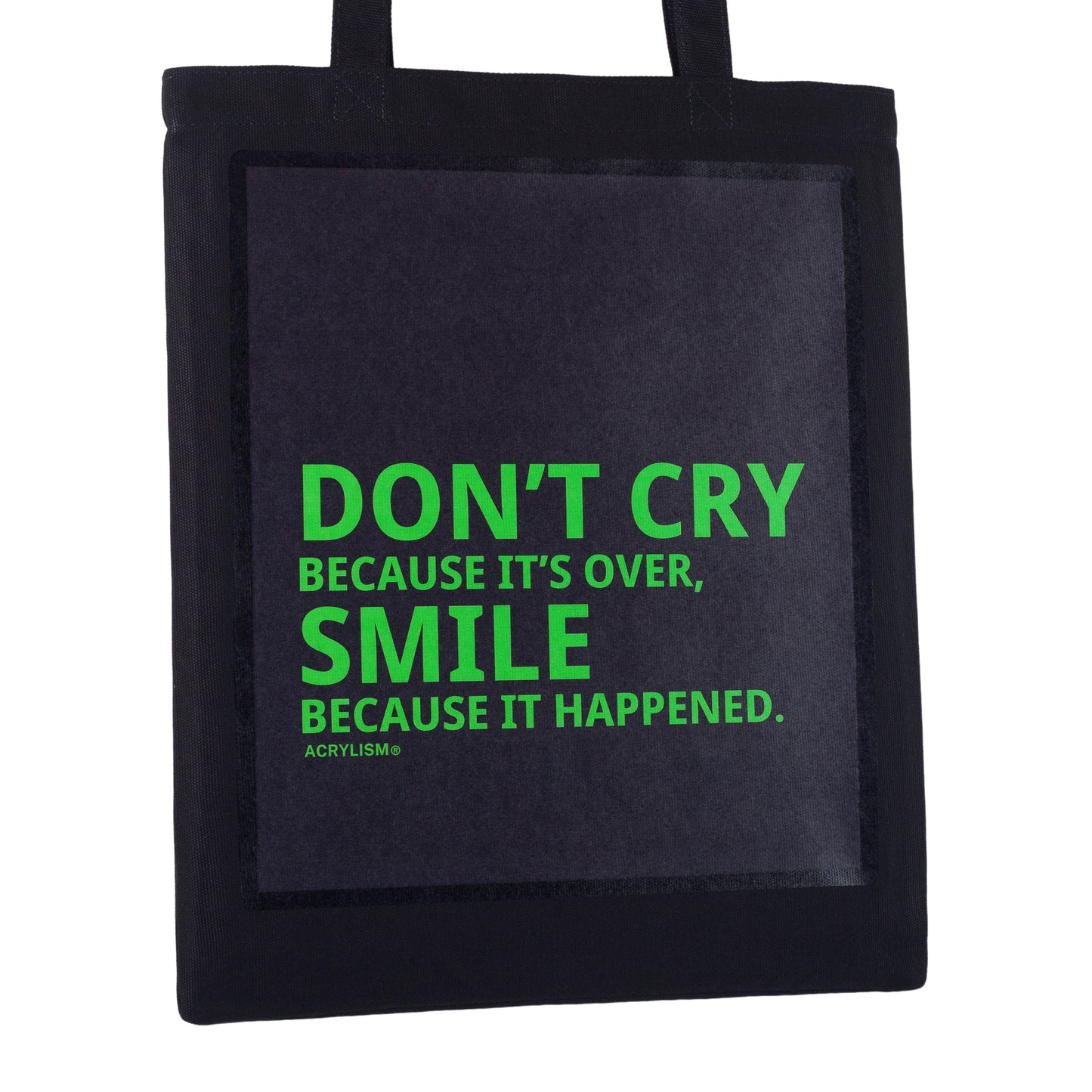 don't cry because it's over smile because it happened #0018