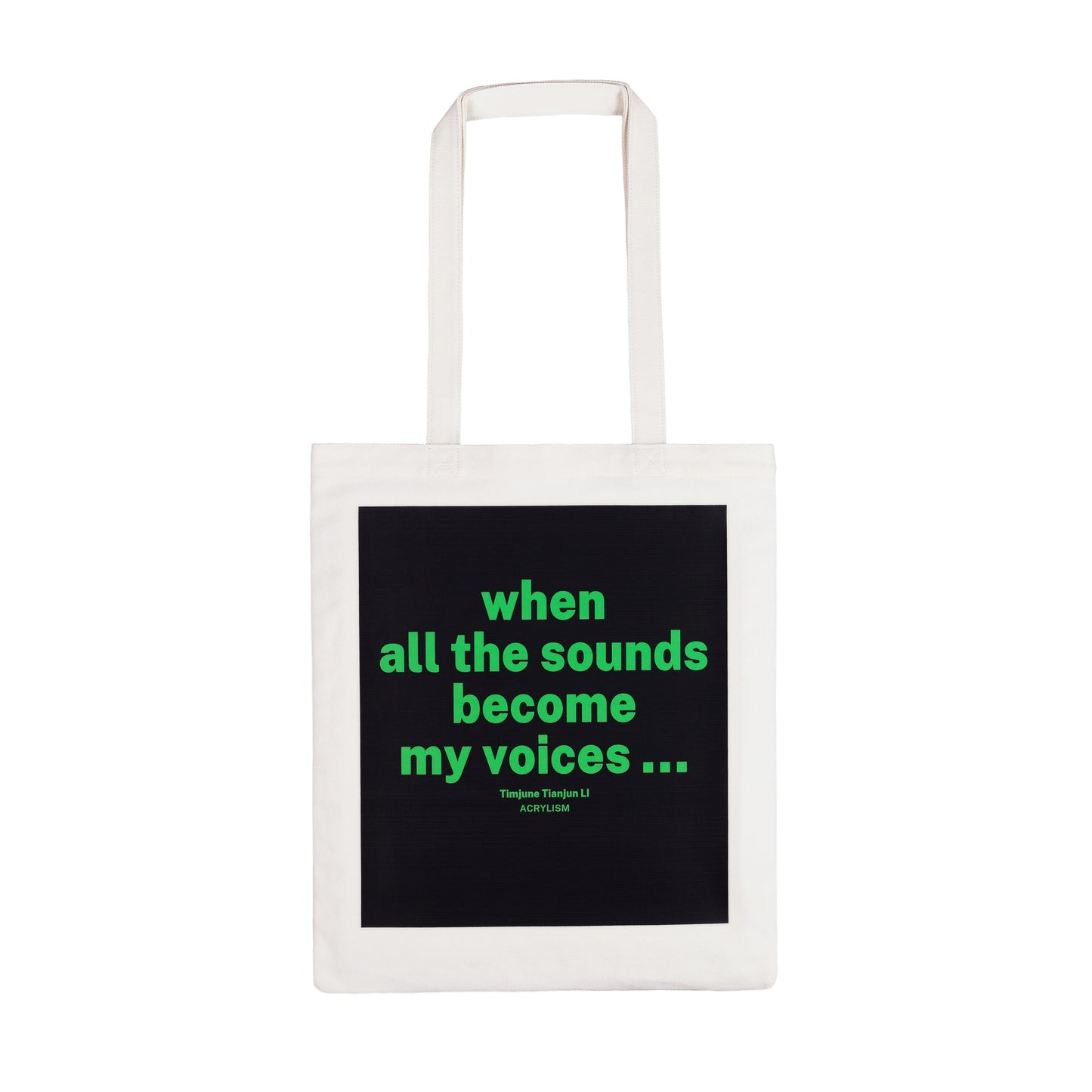 Tianjun Li: when all the sounds become my voices...