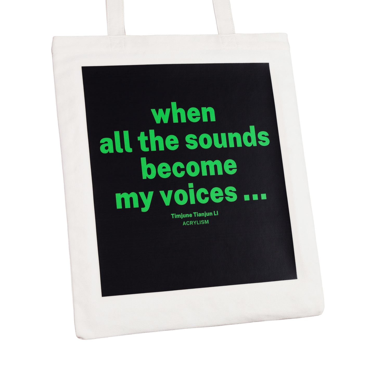 Tianjun Li: when all the sounds become my voices...