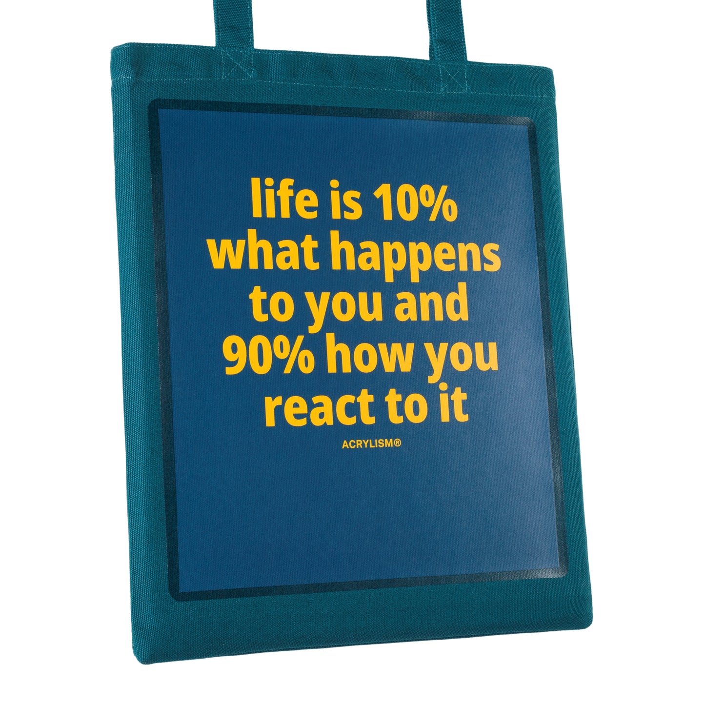 life is 10% what happens to you and 90% how you react to it #0121