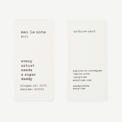 mei le note #001 every artist needs a sugar daddy 0002